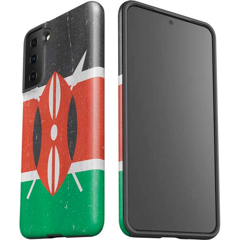 Kenya Flag Distressed Galaxy S21 FE Pro Case